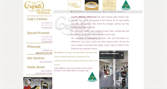 Desktop Screenshot of cupidsmillinery.com.au